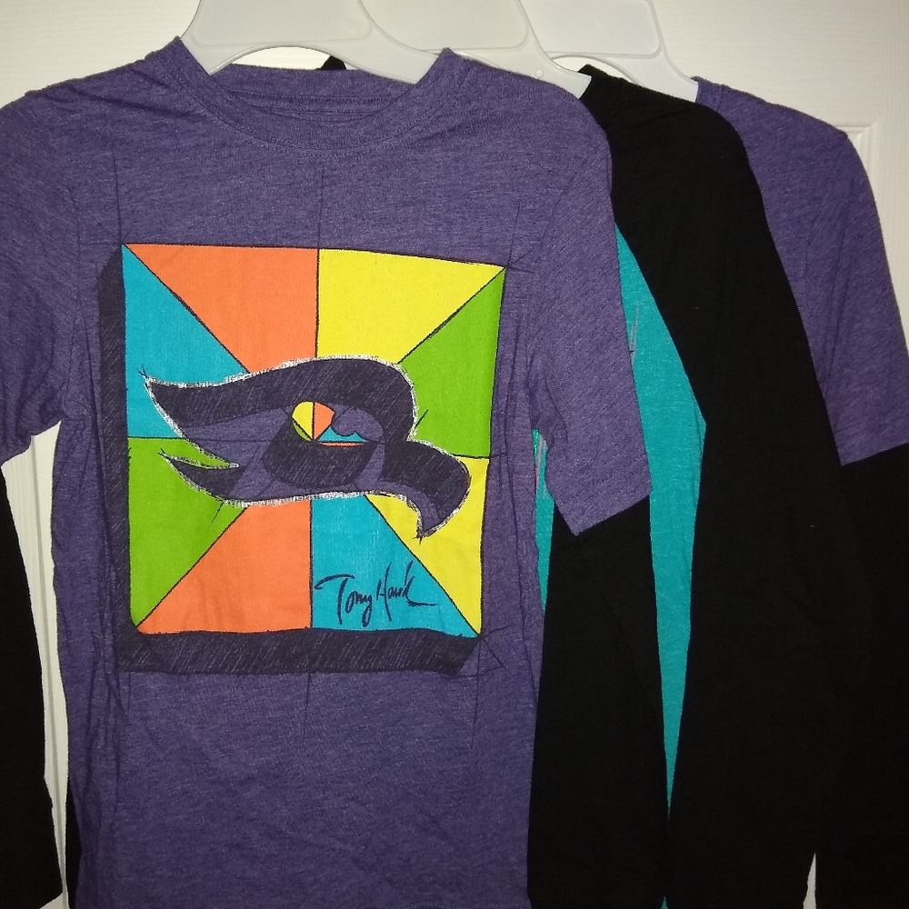 Bundle of three Tony Hawk long sleeve shirts